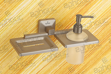 Soap Dish With Liquid Soap Dispenser