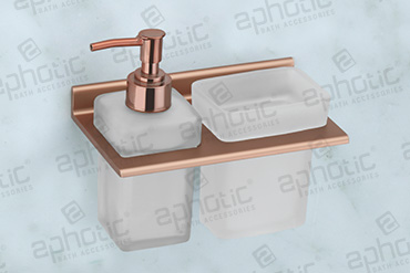 Tumbler Holder With Liquid Soap Dispenser