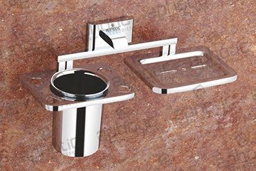 Soap Dish With Tumbler Holder