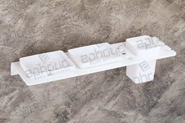 Double Soap Dish With Tumbler Holder