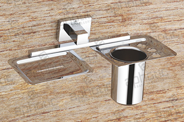 Soap Dish With Tumbler Holder