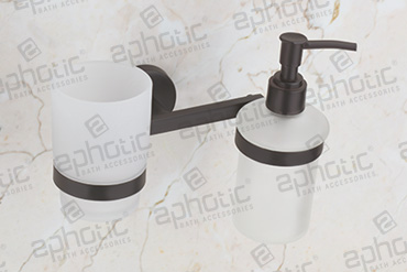 Tumbler Holder With Liquid Soap Dispenser