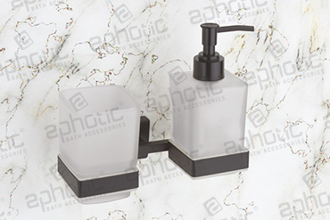 Tumbler Holder With Liquid Soap Dispenser